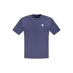 North Sails Blue Cotton Men Men's T-Shirt